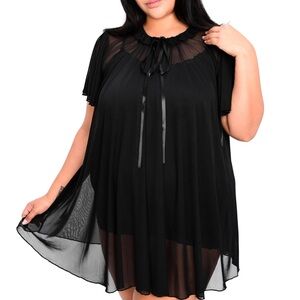 Foxblood Sophie Mesh Dress